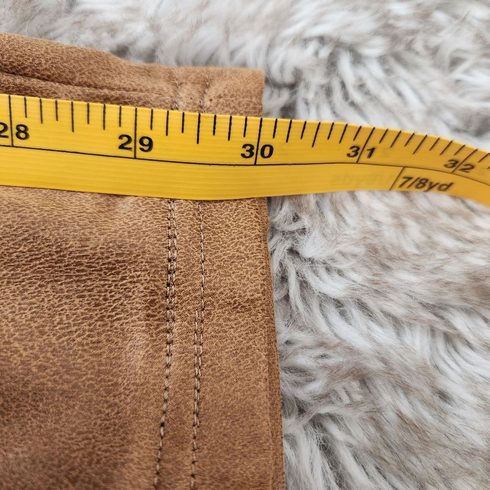 Love Riche Faux Suede‎ Fitted Pants Tan Colored Size Medium - Picture 9 of 9